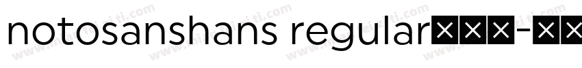 notosanshans regular转换器字体转换